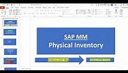 SAP MM-- Physical Inventory full overview explanation with accounting keys