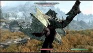 The Elder Scrolls Skyrim - Blood Dragon Vs Werewolf
