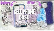 DIY How to Create a Beautiful Cell Phone Case using Glitter, Vinyl and Epoxy Tutorial