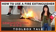 How to Use a Fire Extinguisher Using the P-A-S-S Method | By Ally Safety