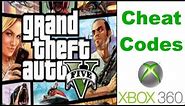 GTA V ALL Cheat Codes - Xbox 360 - Grand Theft Auto 5 - Cheats Hacks - videohavoc