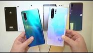 Huawei P30 and P30 Pro Close Up Unboxing! (Aurora and Crystal) - With every P series ever made