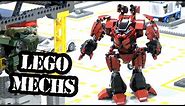 Huge LEGO Mech Base Battle with 50+ Mechs!