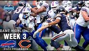 Buffalo Bills vs. Chicago Bears | 2023 Preseason Week 3 Game Highlights