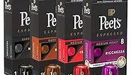 Peet's Coffee Gifts, Espresso Coffee Pods Variety Pack, Dark & Medium Roasts, Intensity 8-11, 40 Count (4 Boxes of 10 Espresso Capsules)
