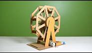 How to make a cardboard Ferris wheel powered by DC battery
