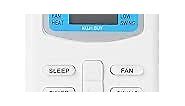 GYKQ-03 Type Air Conditioner Remote Control Compatible with TCL Klimaire Pioneer Ciac Airton Dronic Fujico Airmaster Ayre Titan Conia Remote Control Universal for Chinese Condition Systems (White)