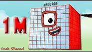 Numberblocks one million or 1,000,000 with binks eye imah channel