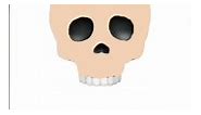 I made the skull emoji with skin #weird #fyp ps idk if anyone has done this before