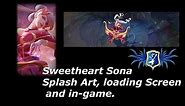 LoL - Sweetheart Sona Splash art - loading Screen and more