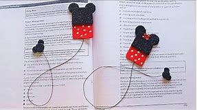 Mickey Mouse Bookmark | DIY Bookmarks | How to Make a Bookmark |