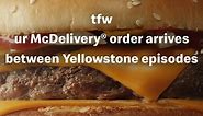 McDonald's - that feeling when your McDelivery order...