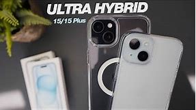 iPhone 15 Plus Spigen Ultra Hybrid Clear Case Review with MagSafe & New Frost Case!