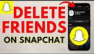 How to Delete Friends on Snapchat - Remove Snapchat Friends
