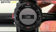 Available Geocaching Settings in the Garmin fenix Outdoor Watch with GPS City