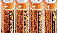 8 Pack NI-MH AAA Rechargeable Battery for Panasonic, 1.2V 700mah HHR-4DPA AAA Batteries for Panasonic Cordless Phones, Remote Controls, Electronics