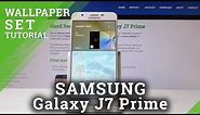 How to Set Up Home & Lock Screen Wallpaper in SAMSUNG Galaxy J7 Prime - Change Wallpaper