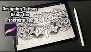Designing tattoos using the Procreate app