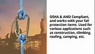 AFP Twist-Locking D-Steel High-Strength Carabiner w/Pin, ANSI & OSHA Compliant (5)