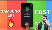 How To Make In-display Fingerprint Scanner Faster On Samsung Galaxy A51 Hindi