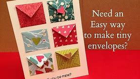 How to Make Tiny Envelope and a Card Tutorial