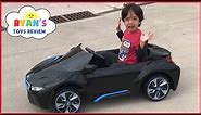 Power Wheels Ride on Cars for Kids BMW Battery Powered Super Car 6V Unboxing Playtime Fun Test Drive