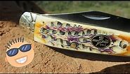 MOJAVE LOCKING COPPERHEAD FOLDING POCKET KNIFE MUSTANG USA FROST CUTLERY