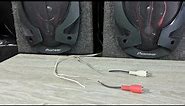 Speaker Wire to RCA Plug