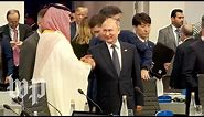 Putin, Crown Prince Mohammed bin Salman greet each other with huge smiles, handshake at G-20