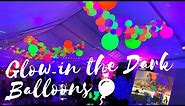 GLOW IN THE DARK BALLOONS | Balloon Garland Tutorial | Blacklight Balloon Setup
