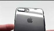 iPhone 7 Plus Black installed on Spigen Liquid Crystal (Crystal Clear)