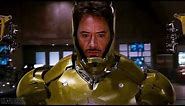 Tony Stark becomes Gold Man (Iron Man with a golden suit)