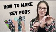 How to make a Key Fob | How to make a wristlet Key Fob Ring | Key Chain Tutorial | Sew Many Things