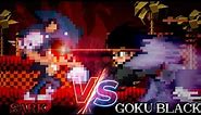 Sark (sonic.exe) Vs Goku black Sprites animation #sprites #shorts