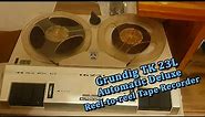 Grundig TK 23L Automatic Deluxe Reel-to-reel tape recorder - playing demo