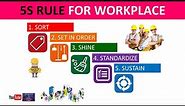 5S Rule for Workplace | 5S Methodology | Urdu Hindi |Oil and Gas