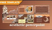 How to Make Aesthetic Powerpoint Design [ FREE TEMPLATE ]