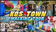 KOS TOWN Walking Tour - Kos - Greece (4k)