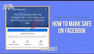 How to mark safe on Facebook