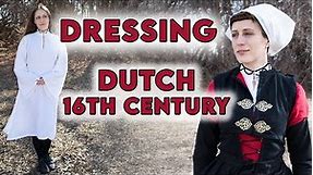Getting Dressed in the 16th century | Dutch "Cheese Lady" Costume