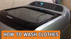 How To Wash Clothes In Fully Automatic Washing Machine || Samsung fully automatic machine use beggnr