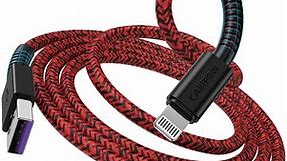 BEST iPhone iPad Charger Fabric Cable 10ft 3Pack