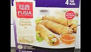 Fusia Asian Inspirations (ALDI): White Meat Chicken Egg Rolls Review
