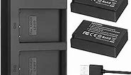 Powerextra LP-E17 Battery and Rapid Dual USB Charger for Canon Eos RP, Eos R10,Rebel T8i, T7i, T6i, T6s, SL2, SL3, EOS M3, M5, M6, EOS 200D, 77D, 750D, 760D, 800D, Digital SLR Camera