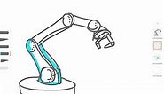 how to draw a simple robotic arm