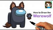 How to Draw AMONG US Werewolf | Halloween #1
