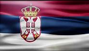 Bandera de Serbia - Serbia Flag Loop