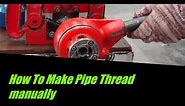 How To Make Pipe Thread manually / Cara Membuat Bebenang Pada Paip GI Secara Manual