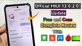 MIUI 13.0.2.0 Official Stable Update For Redmi Note 9 Pro/9S | Complete Review | Top 3 New Features🔥