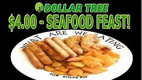 Dollar Tree $4.00 Seafood Platter - WHAT ARE WE EATING?? - The Wolfe Pit